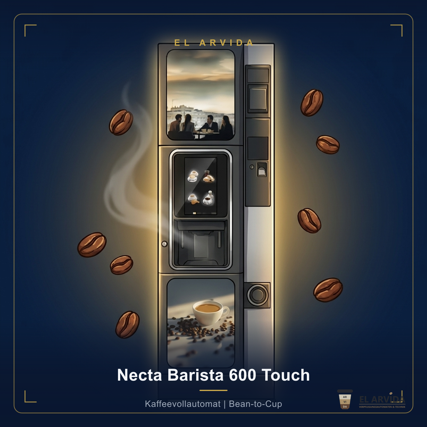 Necta Barista 600 Touch Illustration