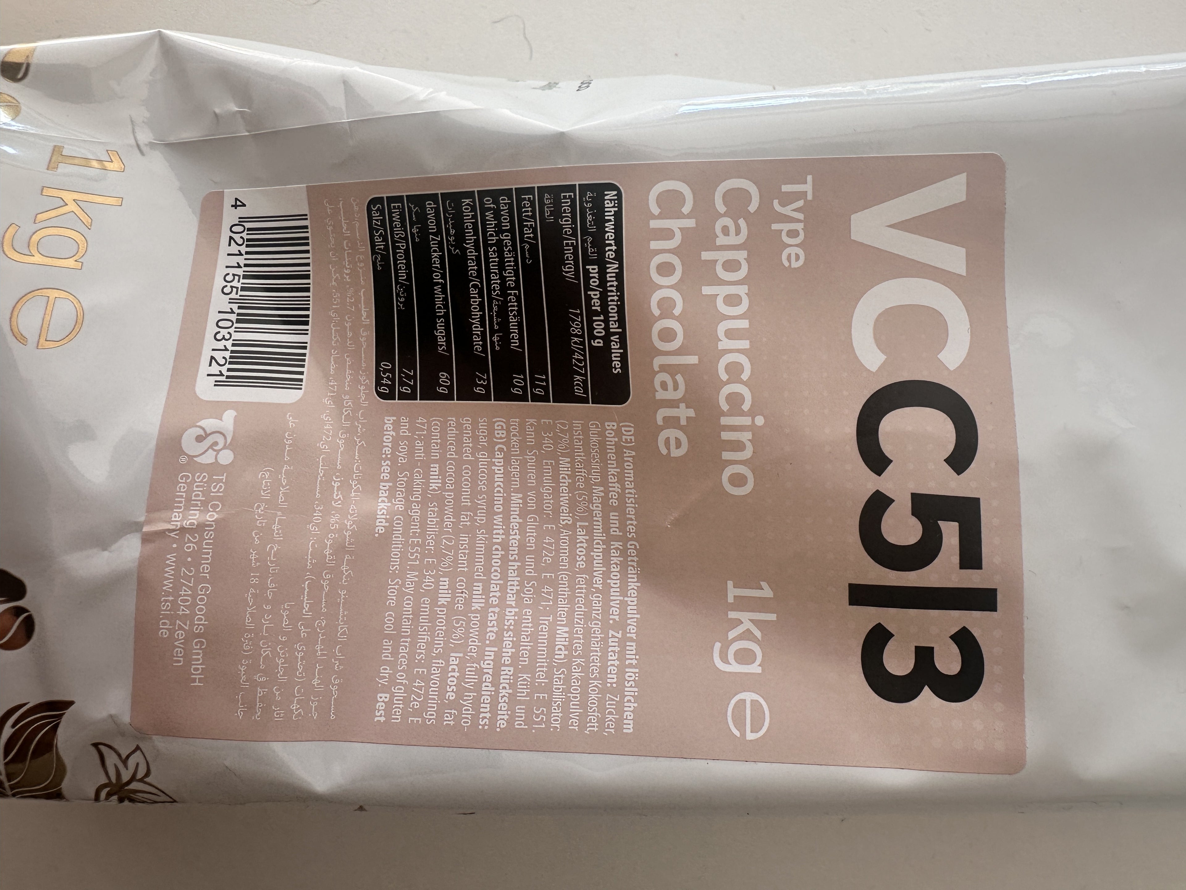 VENESSA VCC 53 Cappuccino Chocolate – echtes Produktfoto