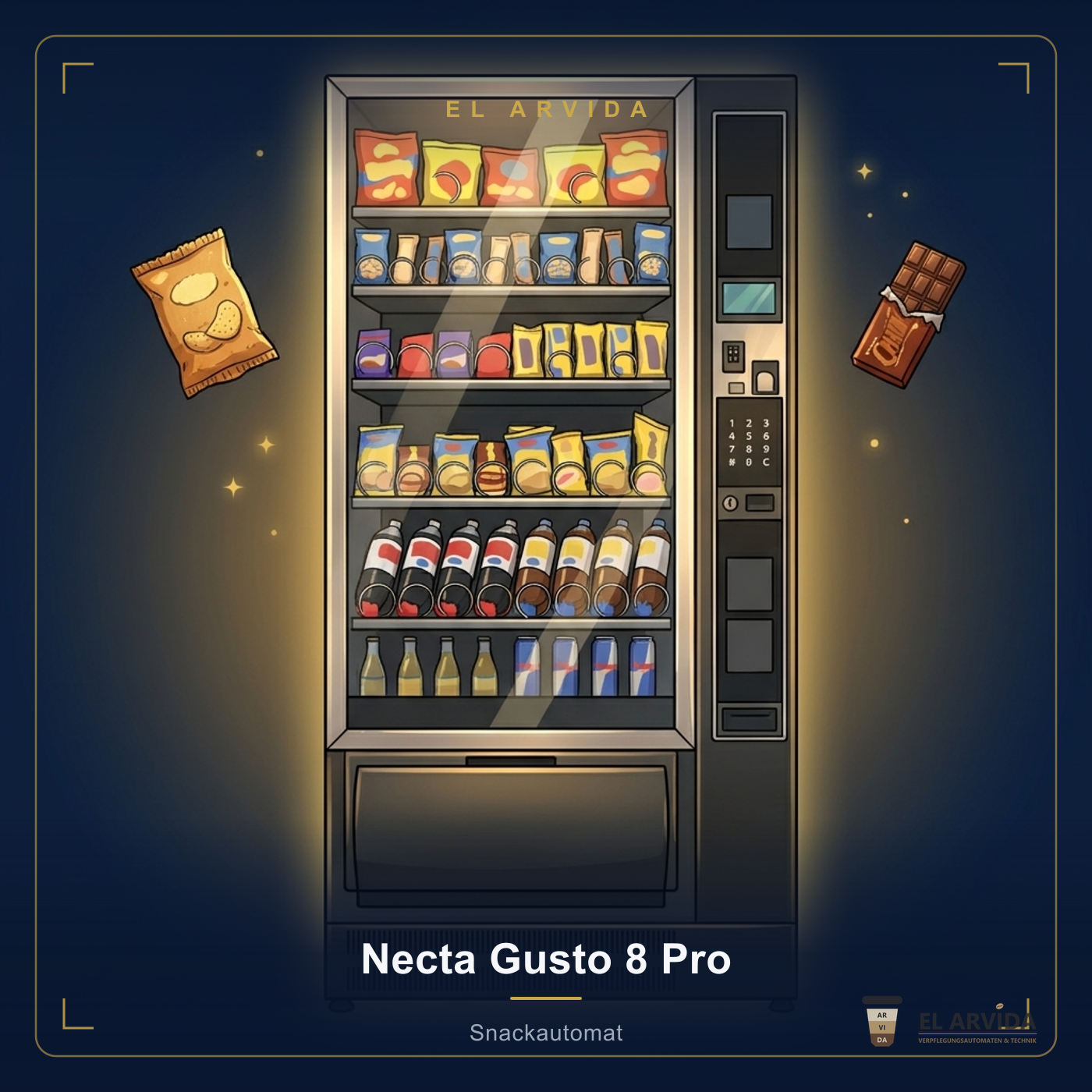 Necta Gusto 8 Pro Illustration