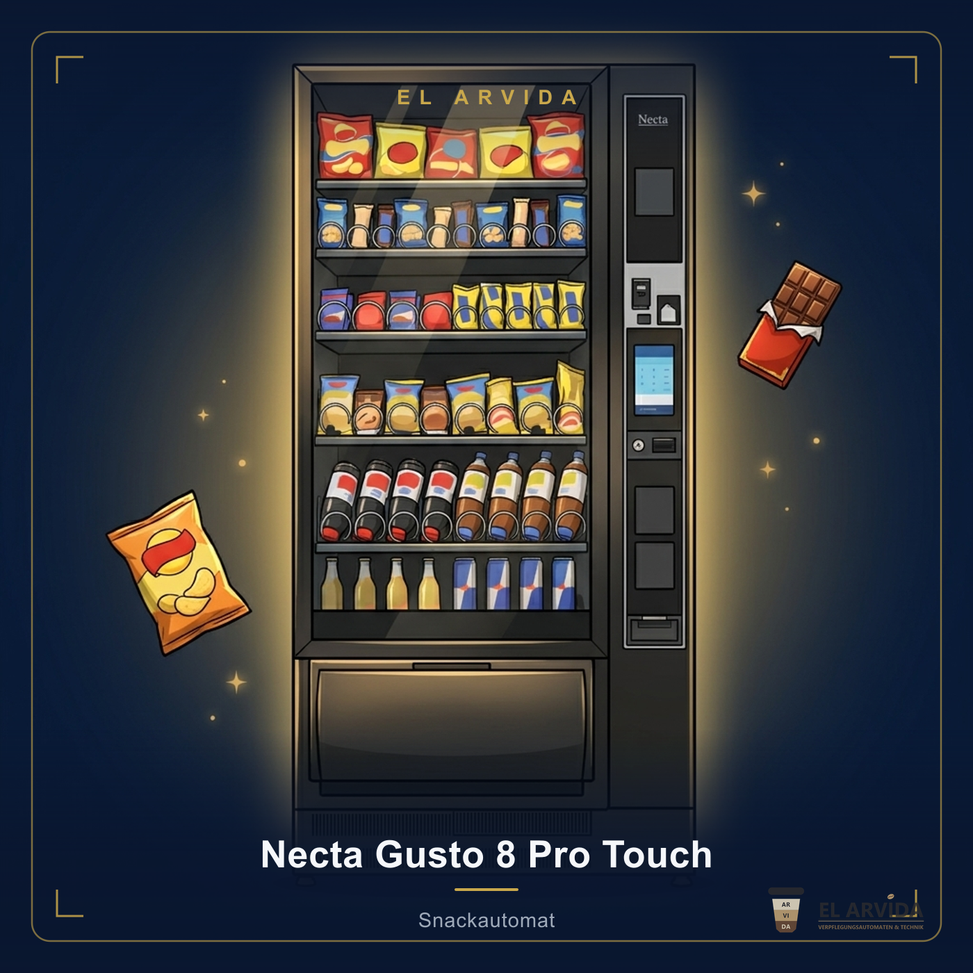 Necta Gusto 8 Pro Touch Illustration