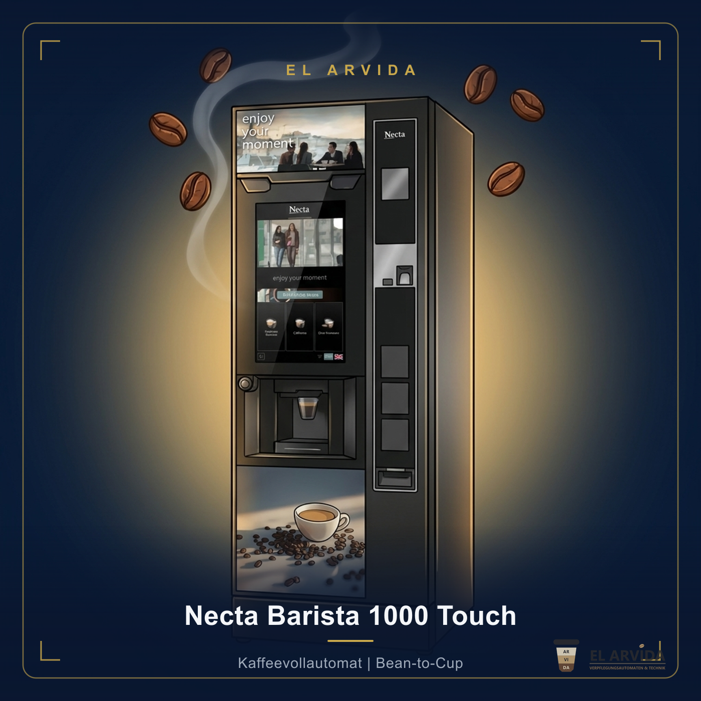 Necta Barista 1000 Touch Illustration